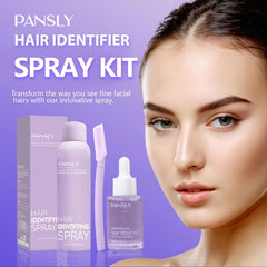 PANSLY after shave serum bottle being applied demonstrates soothing skin hydration after shave