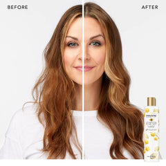 Pantene castor oil bottle close-up emphasizing strengthening formula for resilient hair.