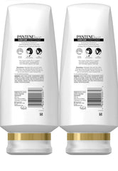 Pantene Classic Clean Conditioner bottle close-up shows nourishing formula for healthy shine.