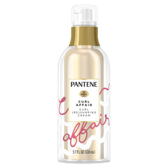 Pantene Curl Affair Shaping Cream bottle for defined curls and frizz control