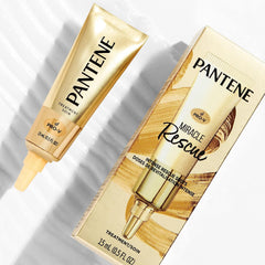 Pantene Miracle Rescue Shot ampoule close-up for deep repair boost