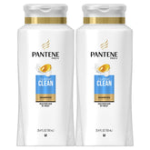 Pantene Pro-V Classic Clean Shampoo bottle front view for daily cleansing and shiny hair