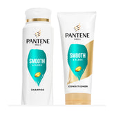 Pantene Pro-V Smooth shampoo front bottle showing weightless body for up to 24 hours