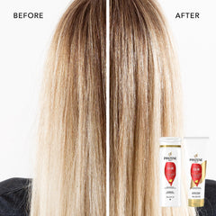 Pantene Radiant Color Shine conditioner bottle delivers color-safe moisture and shine.