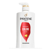 Pantene Radiant Color Shine shampoo bottle front shows color-safe shine.
