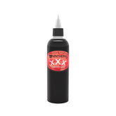 Panthera Tattoo Ink XXX Tribal Black bottle demonstrates deep velvety black pigment ideal for bold fills.