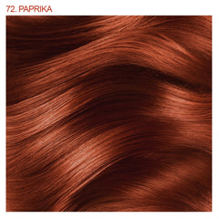 Paprika orange dye application swatch showing smooth coverage