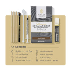 Parallel Products mixing dish for precise henna color blending and control.
