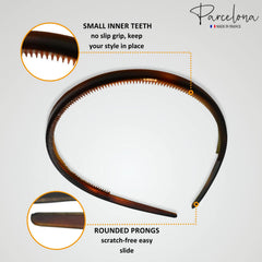 Parcelona headband with smooth edges ensuring comfortable wear during daily use.