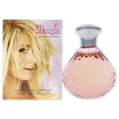 Paris Hilton Dazzle Women bottle front shows elegant design for confident evening wear.