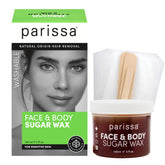 Parissa cera de azúcar microondas, aplicación rápida para una exfoliación suave.