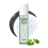 Parnell Cicamanu body mist 360° spray reaching the back for easy, full-body coverage