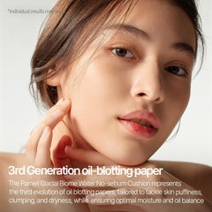 Parnell Glacial Biome Water No-Sebum Cushion mid-day shine control in action.