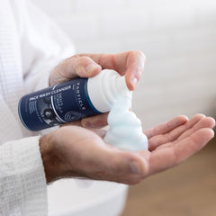 Particle Mens Face Wash skin-refreshing formula may reduce excess oil without heaviness.