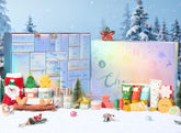 Partylamb Advent Calendar 2025 holographic gift box—luxury unboxing for holidays.