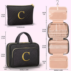 Partylamb large toiletry bag showing ample travel storage 118 by 3 by 86