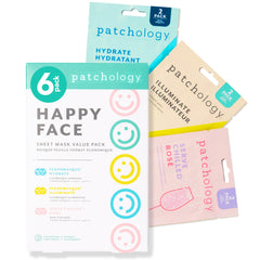 Patchology brightening mask vitamin-c-sachet reveals a radiant glow and even skin tone.