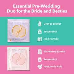 Cooling Rosé & Bubbly eye gels refresh tired eyes.