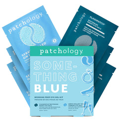 Patchology Something Blue gift box packaging offers a ready bridal skincare gift for pre-wedding pampering