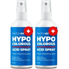 PatchRx HOCL spray 8oz two-pack bottle for at-home acne care.