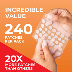 PatchRx patch applied to clean skin for day or night wear