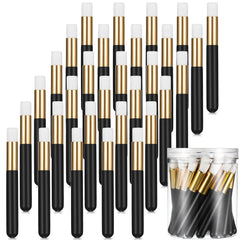 Patelai 30-piece lash brushes pack with flat-head design for precise cleansing.