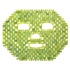 Patelai Jade Mask green close-up for cooling facial massage.