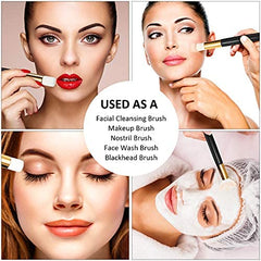 Patelai nose pore deep-clean brush features soft fibers for gentle skin contact.