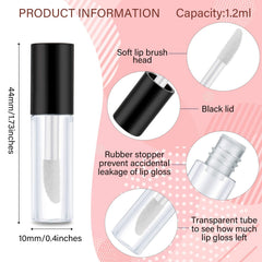 Patelai refillable lip balm containers transparent body helps you see contents clearly.