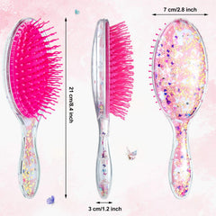 Patelai kid brush with rounded-end bristles for scalp safety