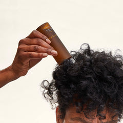 PATTERN Beauty rosemary-peppermint ingredients label highlights refreshing scalp care benefits.