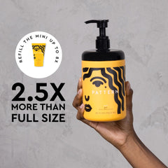 PATTERN Styling Cream applied to coils for quick twist definition