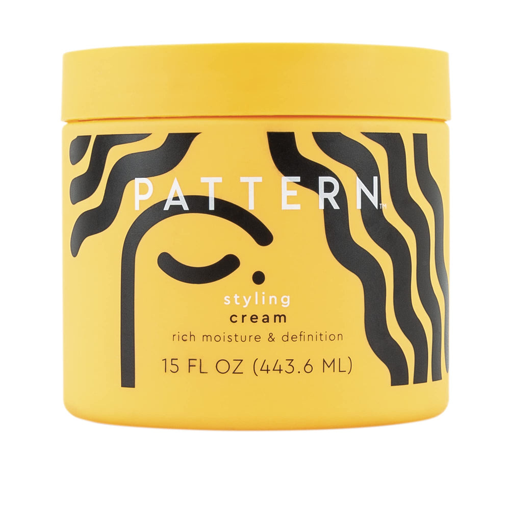 PATTERN Beauty Styling Cream jar closeup showing rich buttercream texture for curls