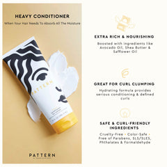 PATTERN heavy conditioner pump dispense demonstrates easy, controlled application