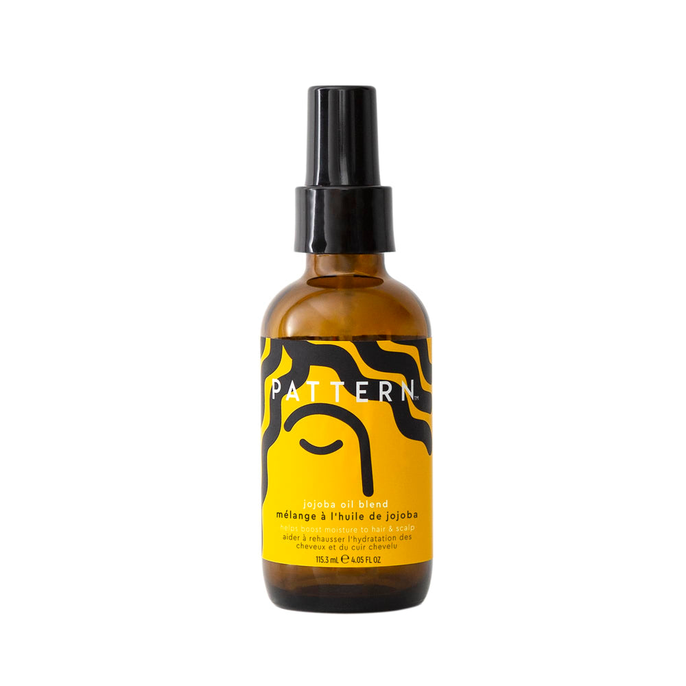 PATTERN Jojoba Hair Serum bottle shows lightweight moisture for hair