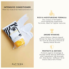 PATTERN Acondicionador Intensivo con textura cremosa para hidratación suave.