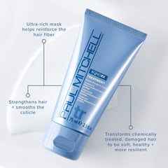 Paul Mitchell Bond RX Treatment jar close-up signaling rich, ultra-nourishing mask for damaged strands