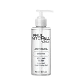 Paul Mitchell Clear Styling Glaze bottle shows fragrance-free finish for sensitive scalps