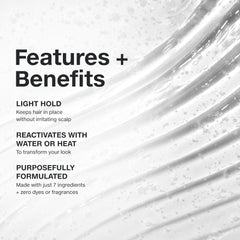Paul Mitchell Clear Styling Glaze texture close-up highlights light hold for all hair types