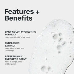Paul Mitchell Color Protect Shampoo bottle-pour captures shine-enhancing formula