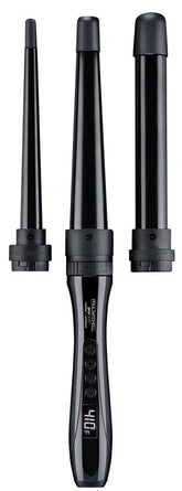 Paul Mitchell Express Ion 3-in-1 wand front view showing versatile curling options.