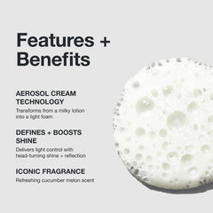 Paul Mitchell Foaming Pomade foam texture close-up reveals smooth finish