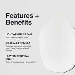 Paul Mitchell Full Circle Leave-In Cream dispense highlights frizz control during styling