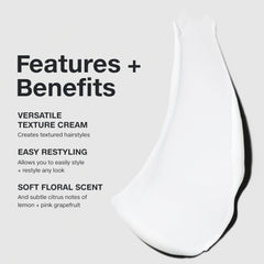 Paul Mitchell Re-Works Styling Cream in hands shows easy application and pliable texture