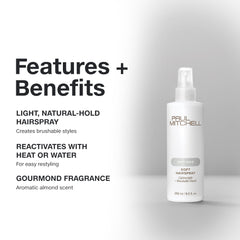 Paul Mitchell Soft Spray provides brushable, touchable finish for everyday polish