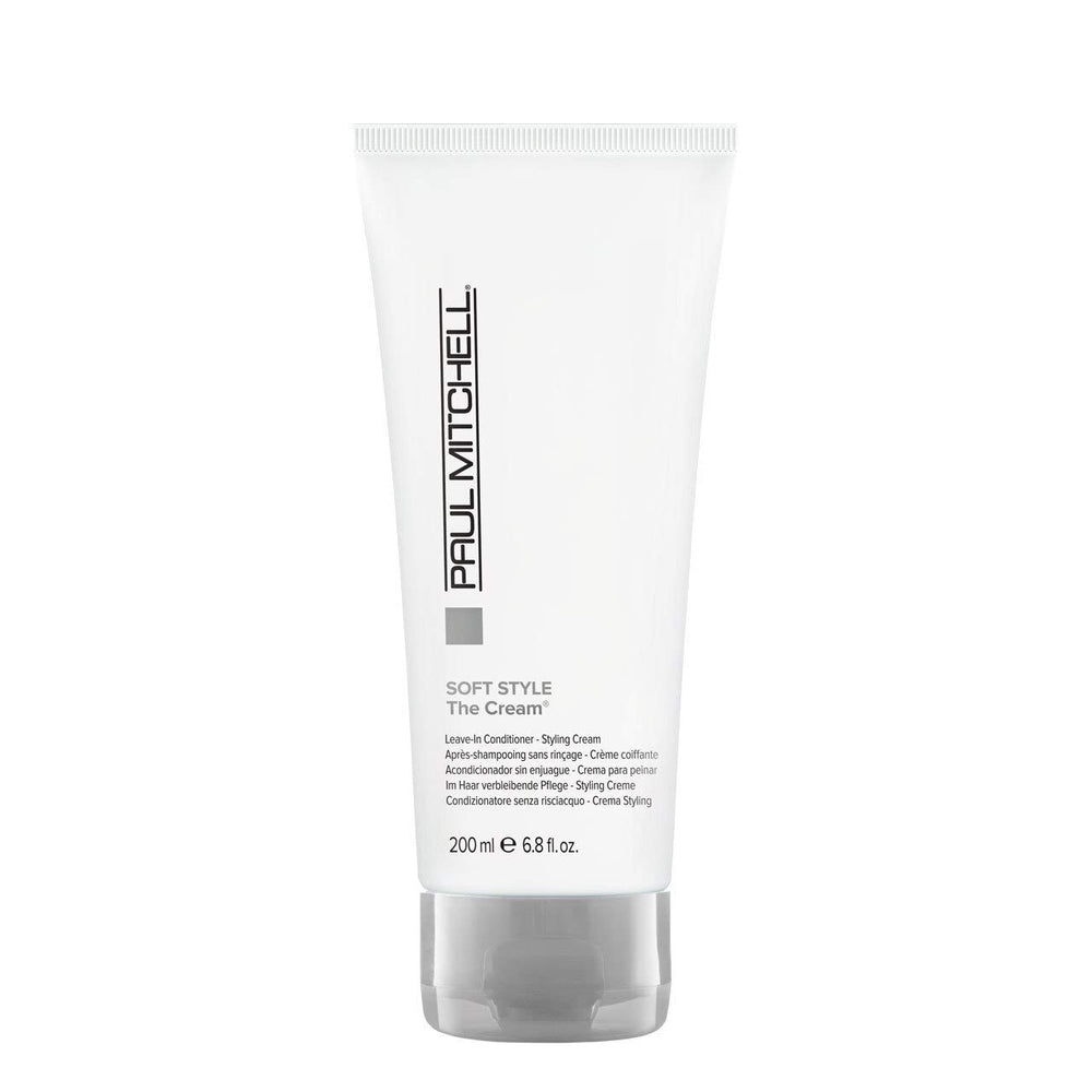Paul Mitchell The Cream leave-in conditioner visual emphasizing lightweight moisture and UV protection for all hair types