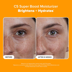 Paula's Choice C5 Super Boost cream texture swatch showing smooth, hydrating finish.