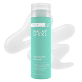 Paula's Choice CALM Ultra-Gentle Cleanser bottle demonstrating fragrance-free soothing cleanse for sensitive skin.