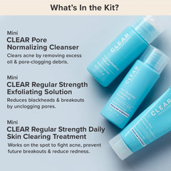 Paula's Choice Clear Regular Strength Acne Kit step 2 toner image targets pore unclogging.