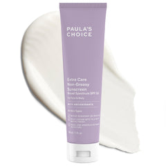 Paula's Choice Extra Care Oil Free Sunscreen face bottle with matte finish protects skin.